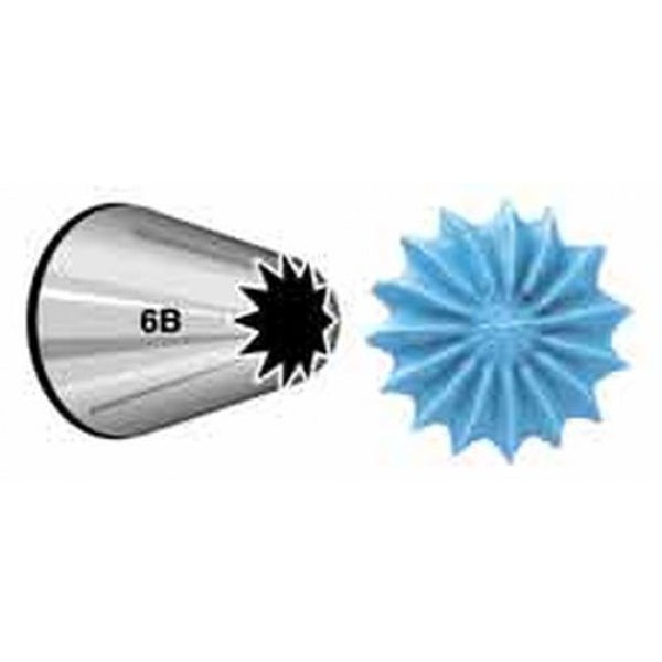 Wilton Open Star Decorating Tip 6B - bakeware bake house kitchenware bakers supplies baking