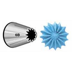 Wilton Open Star Decorating Tip 6B - bakeware bake house kitchenware bakers supplies baking