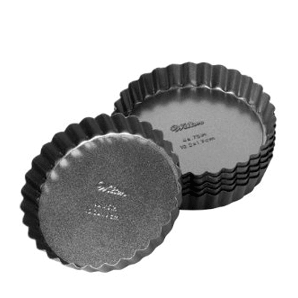 Wilton Round Tart / Quiche Pan 4" 6pcs - bakeware bake house kitchenware bakers supplies baking