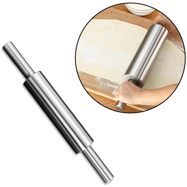 Steel Rolling Pin - bakeware bake house kitchenware bakers supplies baking