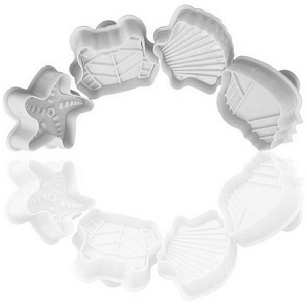 Sea Shell Starfish Frog Plunger Cutter - bakeware bake house kitchenware bakers supplies baking