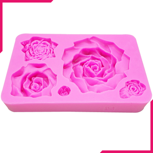 Pink Mould Large Roses - bakeware bake house kitchenware bakers supplies baking