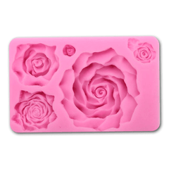 Pink Mould Large Roses - bakeware bake house kitchenware bakers supplies baking