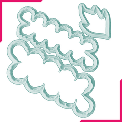 Cake Gumpaster Easiest Rose Cutter 3Pcs - bakeware bake house kitchenware bakers supplies baking