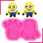 Two Minions Silicone Mould - bakeware bake house kitchenware bakers supplies baking