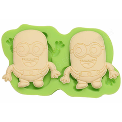 Two Minions Silicone Mould - bakeware bake house kitchenware bakers supplies baking
