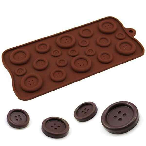 Button Shaped Silicone Mould - bakeware bake house kitchenware bakers supplies baking