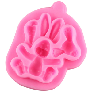 3D Silicone Baby Rabbit Fondant Mould - bakeware bake house kitchenware bakers supplies baking
