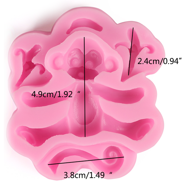 3D Silicone Baby Monkey Fondant Mould - bakeware bake house kitchenware bakers supplies baking