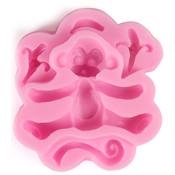 3D Silicone Baby Monkey Fondant Mould - bakeware bake house kitchenware bakers supplies baking
