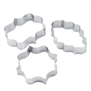 Stainless Steel Wishes Cookie & Fondant Cutter 3pcs Set - bakeware bake house kitchenware bakers supplies baking