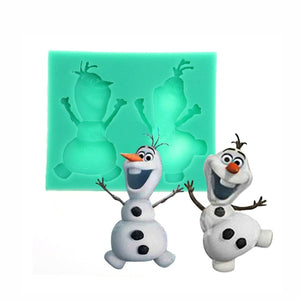 Olaf Cartoon Silicone Mould - bakeware bake house kitchenware bakers supplies baking