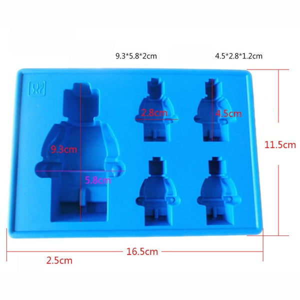 Lego Robot Silicone Mould - bakeware bake house kitchenware bakers supplies baking