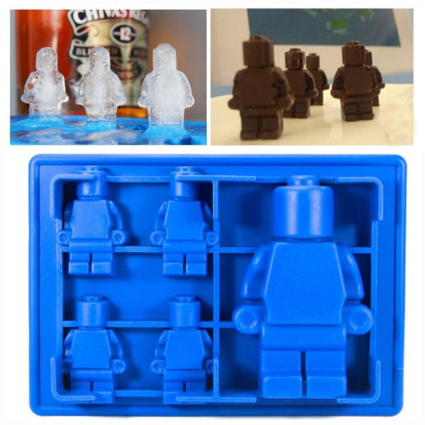 Lego Robot Silicone Mould - bakeware bake house kitchenware bakers supplies baking