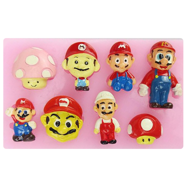 Super Mario Silicone mould 12 Styles - bakeware bake house kitchenware bakers supplies baking