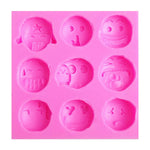 Cute Emoticons Silicone Mould 9 Styles - bakeware bake house kitchenware bakers supplies baking