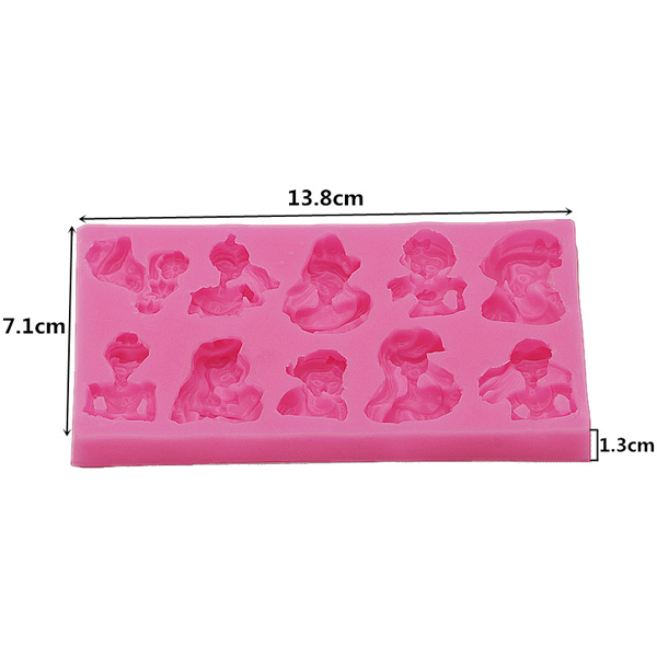 Small Princess Silicone Moulds - bakeware bake house kitchenware bakers supplies baking