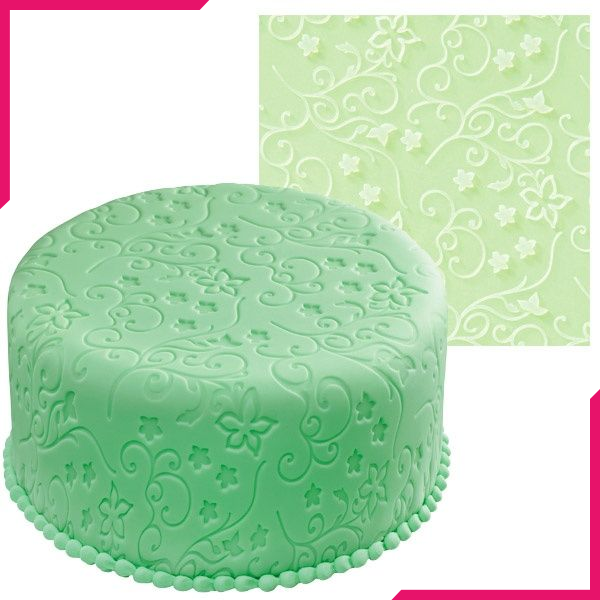 Fondant Imprint Mats -  Floral - bakeware bake house kitchenware bakers supplies baking