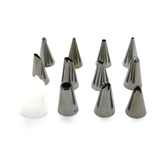 11 Nozzles/tips Set with Coupler - bakeware bake house kitchenware bakers supplies baking