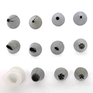 11 Nozzles/tips Set with Coupler - bakeware bake house kitchenware bakers supplies baking