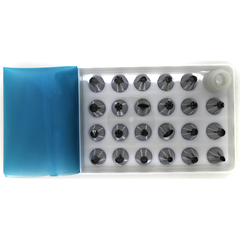 23 Nozzle/tip Set with Coupler and Piping Bag - bakeware bake house kitchenware bakers supplies baking