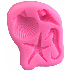Seashell Starfish Seahorse Silicone Mold - bakeware bake house kitchenware bakers supplies baking