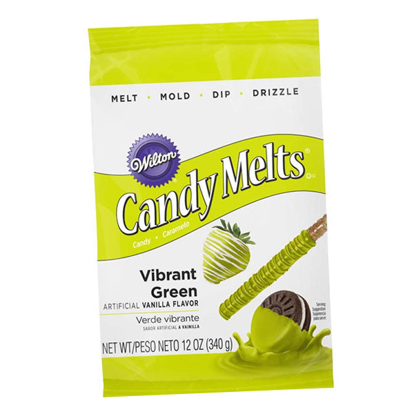 Wilton Vibrant Green Candy Melts 340gms - bakeware bake house kitchenware bakers supplies baking