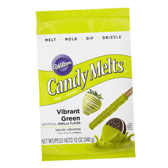 Wilton Vibrant Green Candy Melts 340gms - bakeware bake house kitchenware bakers supplies baking