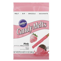 Wilton Pink Candy Melts 340gms - bakeware bake house kitchenware bakers supplies baking