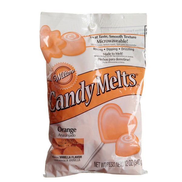 Wilton Orange Candy Melts 340gms - bakeware bake house kitchenware bakers supplies baking