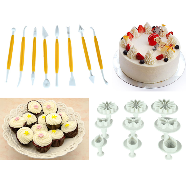 46pcs Pastry, Fondant & Cake Tools Set 2 - bakeware bake house kitchenware bakers supplies baking
