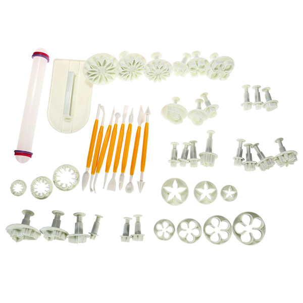 46pcs Pastry, Fondant & Cake Tools Set 2 - bakeware bake house kitchenware bakers supplies baking
