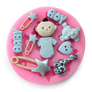 Silicone Mould Baby Boy Items - bakeware bake house kitchenware bakers supplies baking