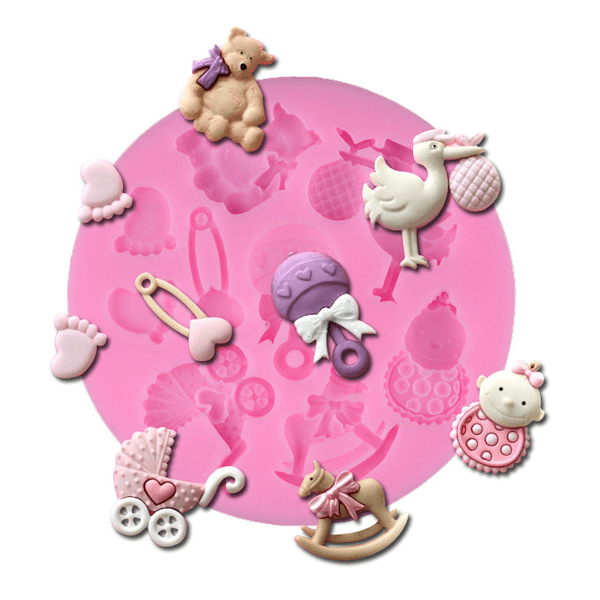 Silicone Mould Baby Girl Items - bakeware bake house kitchenware bakers supplies baking
