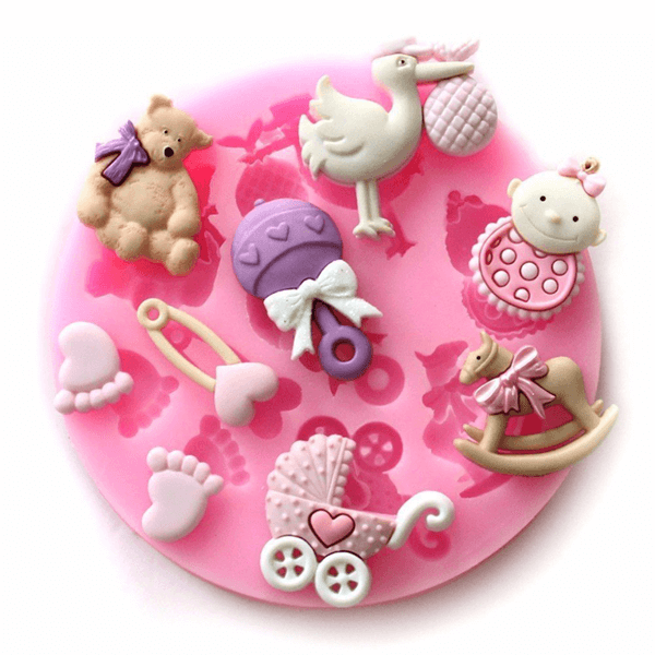 Silicone Mould Baby Girl Items - bakeware bake house kitchenware bakers supplies baking