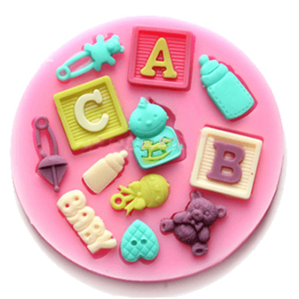 Silicone Mould Baby Toys - bakeware bake house kitchenware bakers supplies baking