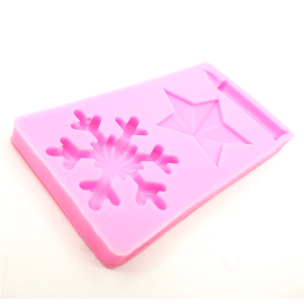Silicone Mould Snowflake, Candle & Star - bakeware bake house kitchenware bakers supplies baking