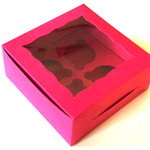 Pink Cupcake Box - 4 cupcakes - bakeware bake house kitchenware bakers supplies baking