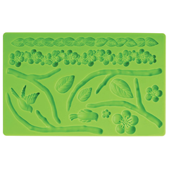 Flower Rope & Tree Fondant Silicone Mold - bakeware bake house kitchenware bakers supplies baking