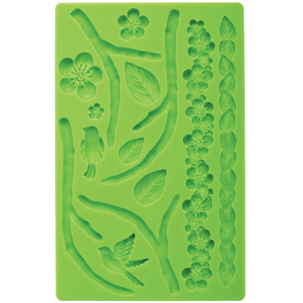 Flower Rope & Tree Fondant Silicone Mold - bakeware bake house kitchenware bakers supplies baking
