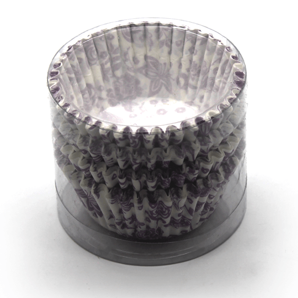 Mini Cupcake Liners Purple Design - bakeware bake house kitchenware bakers supplies baking