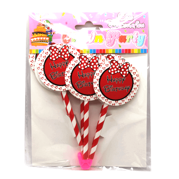 Cupcake Toppers Happy Birthday Red - bakeware bake house kitchenware bakers supplies baking