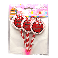 Cupcake Toppers Happy Birthday Red - bakeware bake house kitchenware bakers supplies baking