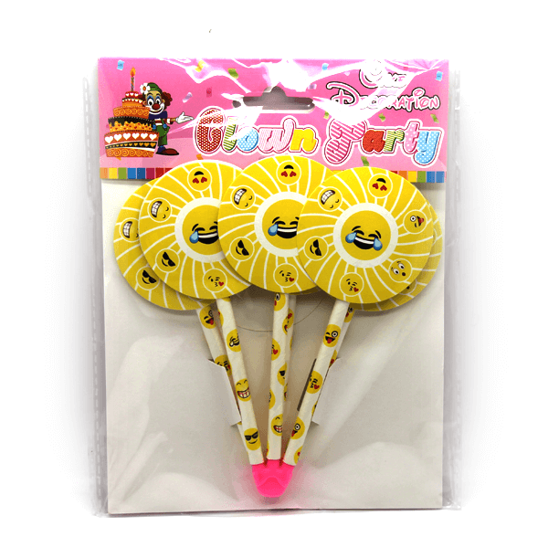 Cupcake Toppers Smiley Yellow - bakeware bake house kitchenware bakers supplies baking