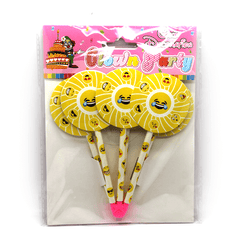 Cupcake Toppers Smiley Yellow - bakeware bake house kitchenware bakers supplies baking