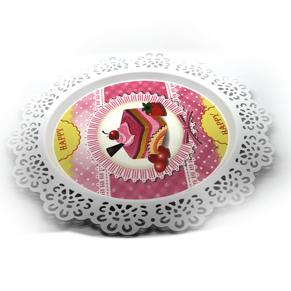 Cake Serving Plate Birthday Design 10 in - bakeware bake house kitchenware bakers supplies baking