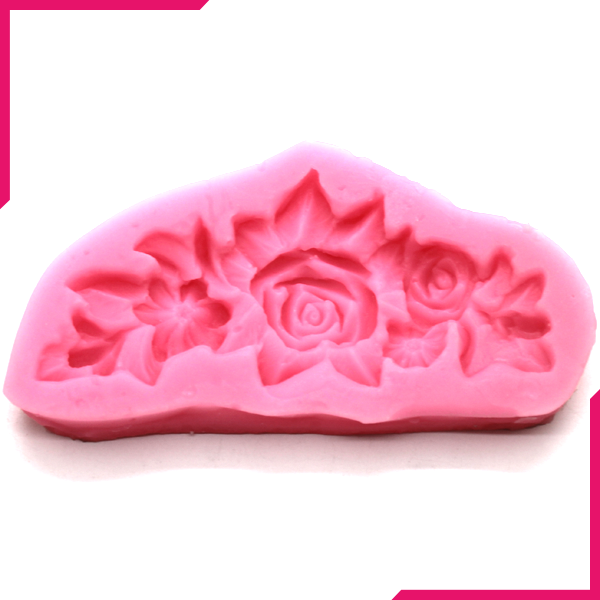 Silicone Fondant Mold Rose Border - bakeware bake house kitchenware bakers supplies baking