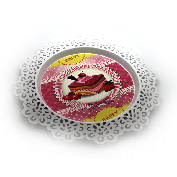 Cake Serving Plate Birthday Cake 8 in - bakeware bake house kitchenware bakers supplies baking