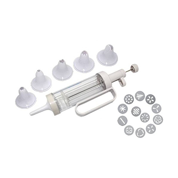 2 in 1 Cookie Press And Cake Decorating Set - bakeware bake house kitchenware bakers supplies baking