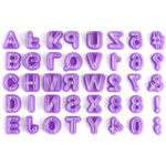 Numbers And Alphabets Fondant Cutouts - bakeware bake house kitchenware bakers supplies baking